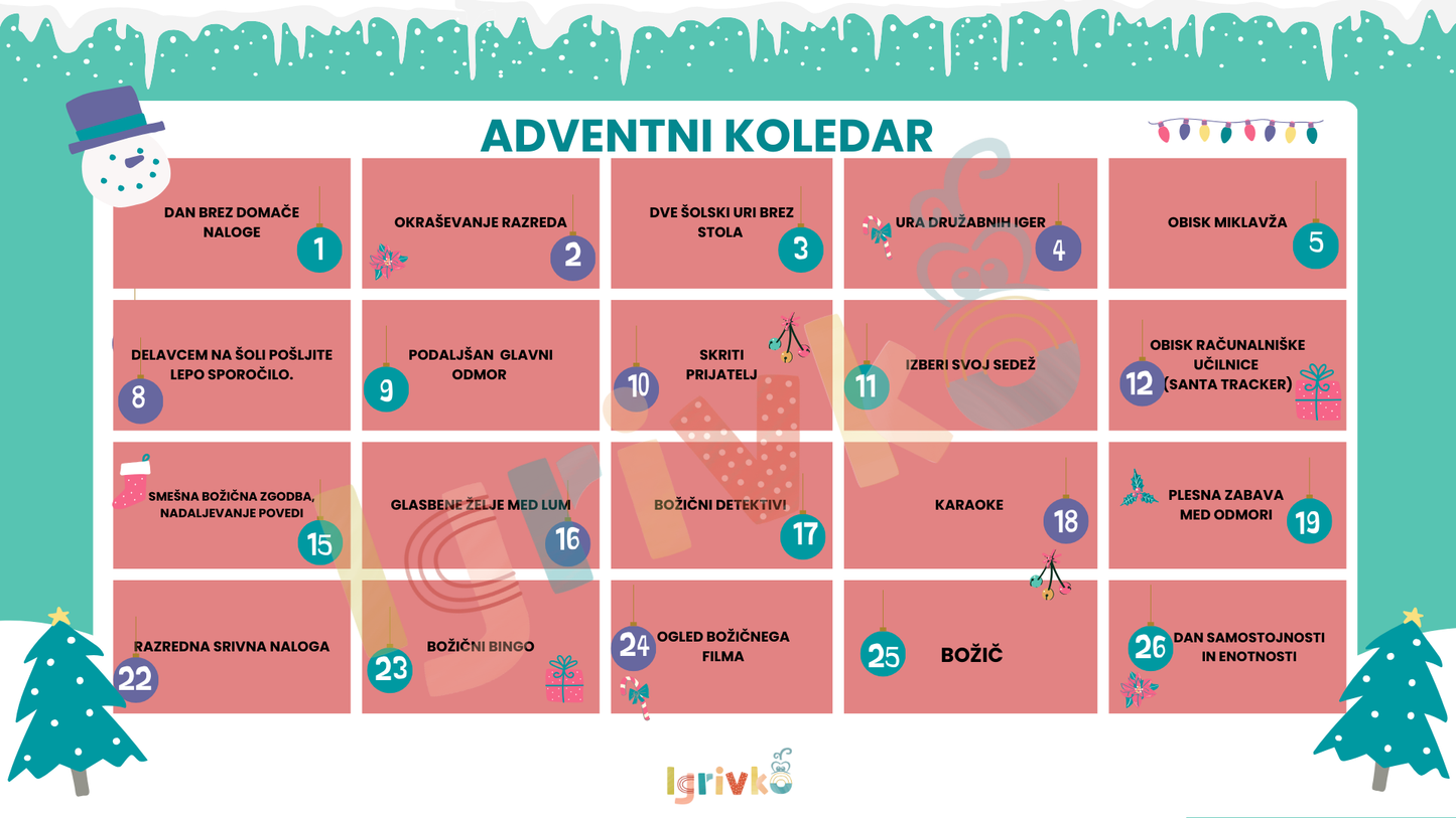 Igrivkov adventni koledar