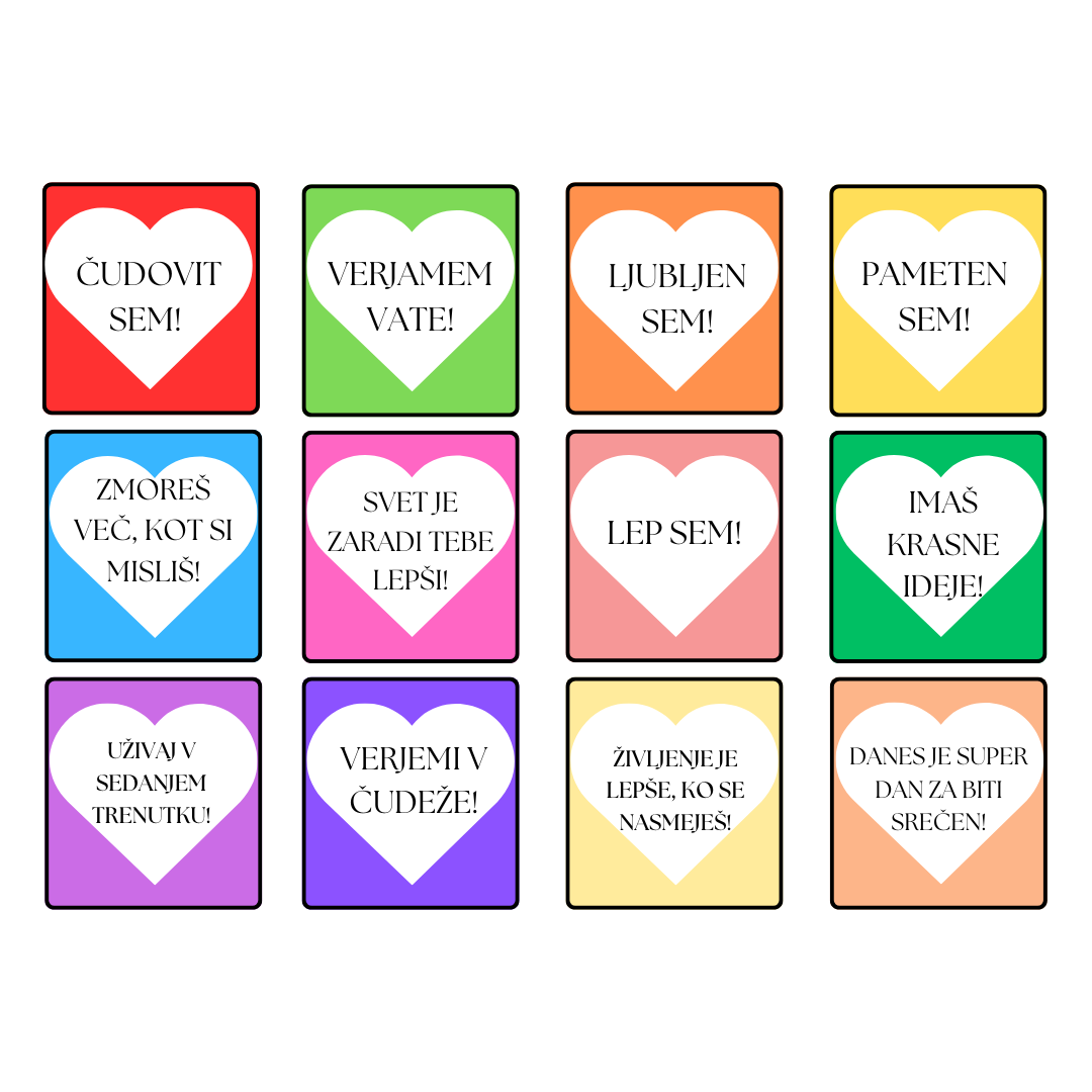 Pozitivne misli in afirmacije za večjo samozavest, zaupanje vase in ljubezni do sebe