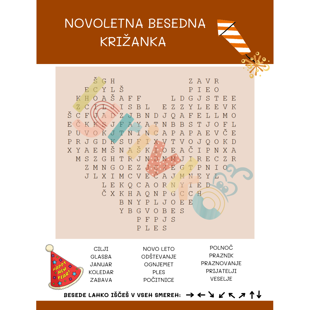 Novoletna besedna križanka