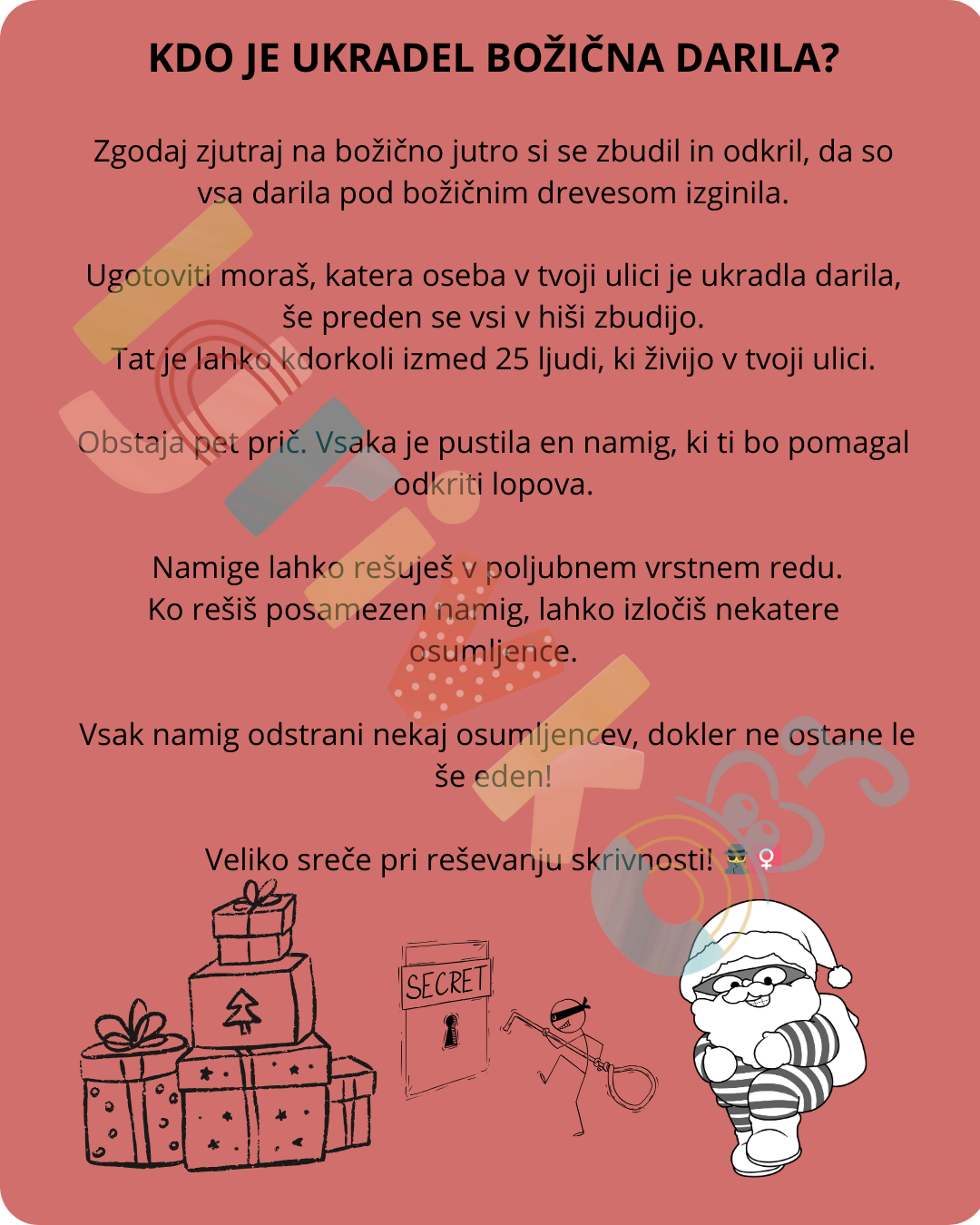 BOŽIČNI DETEKTIVI 🕵️